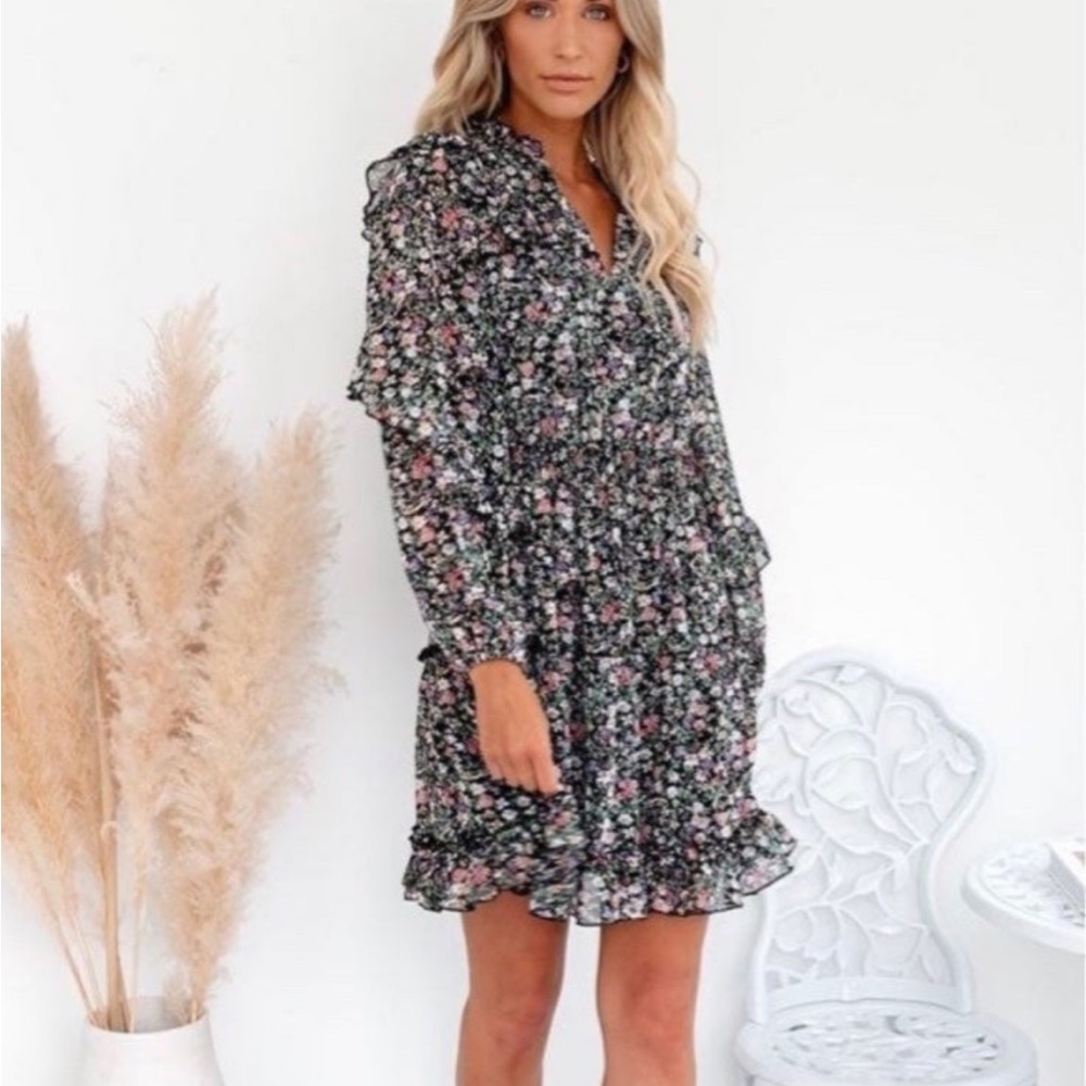 Floral Long Sleeve Dress